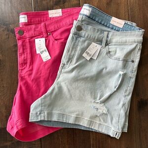 2 pair of NWT Layne Bryant signature fit midi shorts size 20